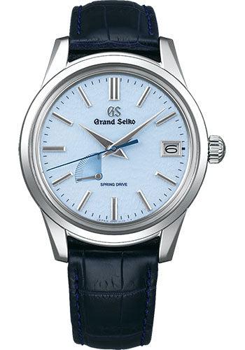 Grand Seiko Heritage Collection Spring Drive SBGA407 Blue Snowflake Dial With Stainless Steel Case And Leather Strap
