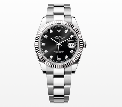 Rolex Datejust 41mm Black Dial Stainless Steel Fluted Bezel – Ref. 126334
