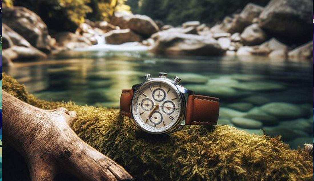 Luxury vacation essentials including a travel-ready watch and stylish accessories for globetrotters