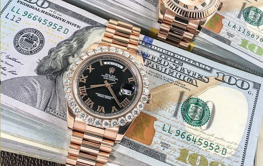 Watch repair technician polishing and restoring a scratched watch case