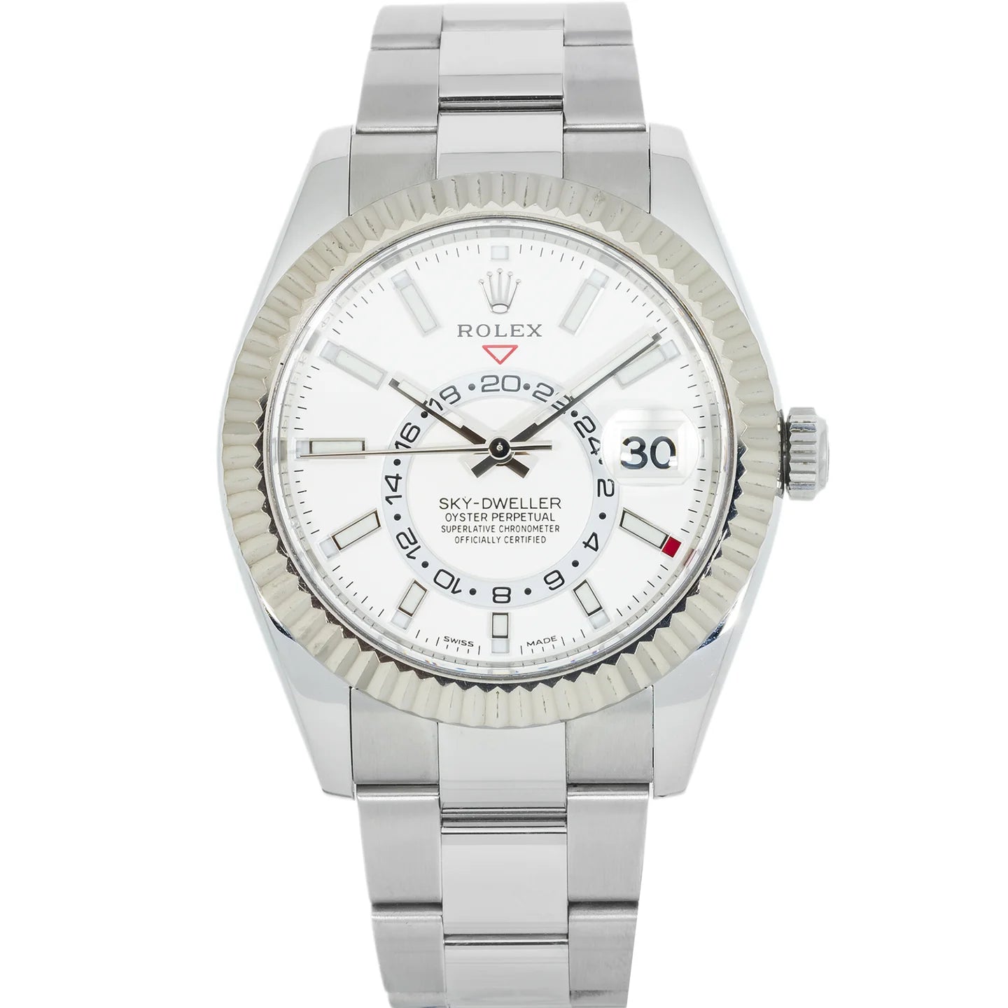 Rolex 42mm Sky-Dweller Steel 326934 White Dial Oyster - 2022 Card