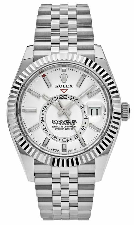Rolex 42MM Sky-Dweller Steel White Dial 42mm Jubilee 336934 - 2024 Card