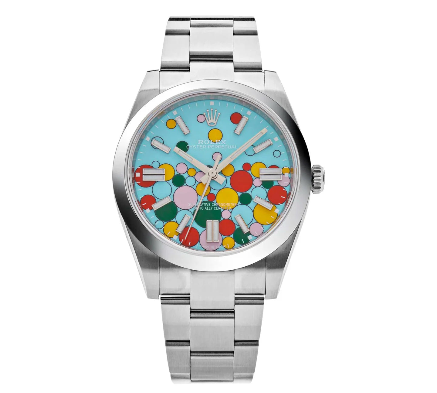 Rolex 41mm Oyster Perpetual Steel Celebration Dial 124300 - 2024 Card