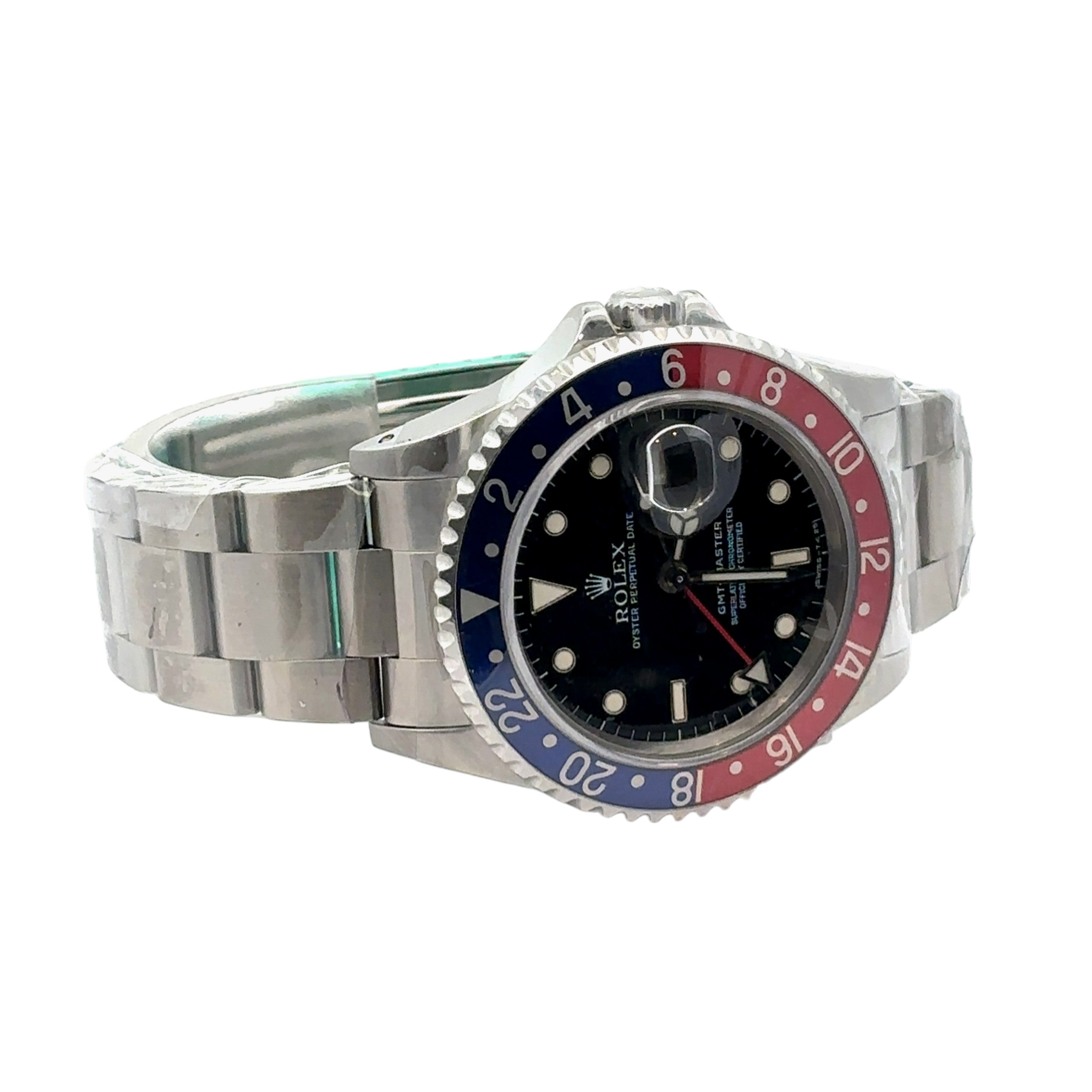 Rolex 40mm GMT-Master "Pepsi" Aluminum Bezel Steel Oyster 16700 - No Papers