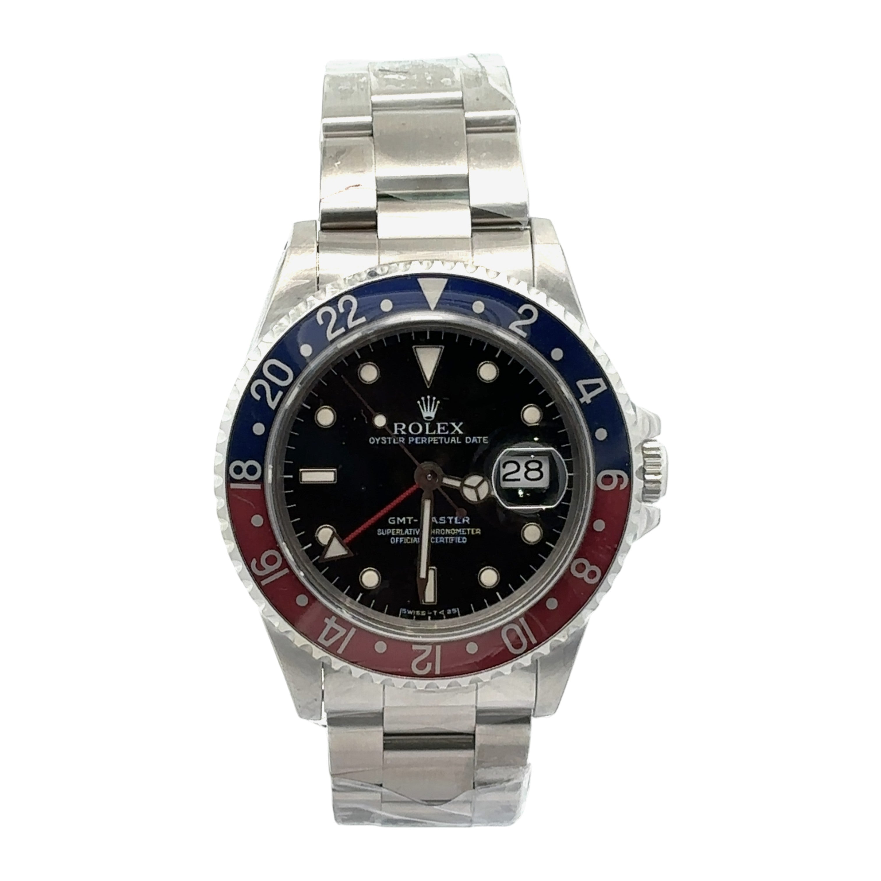 Rolex 40mm GMT-Master "Pepsi" Aluminum Bezel Steel Oyster 16700 - No Papers