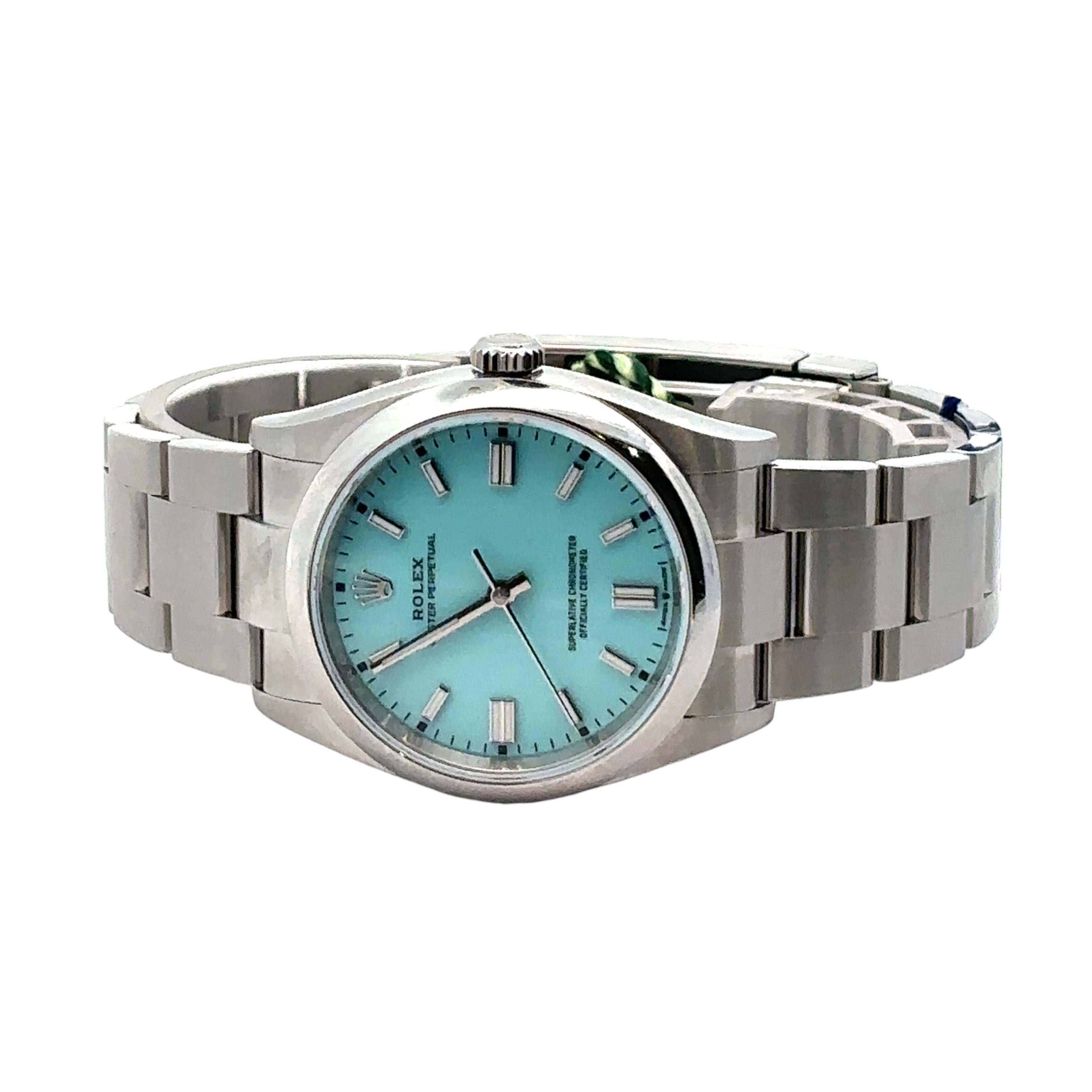 Rolex 36mm Oyster Perpetual Steel Tiffany Dial 126000 - 2025 Card
