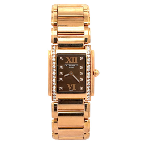 Patek Philippe Twenty~4 Ladies  4908/11R 18K RG / Diamond Dial & Diamond Bezel 2