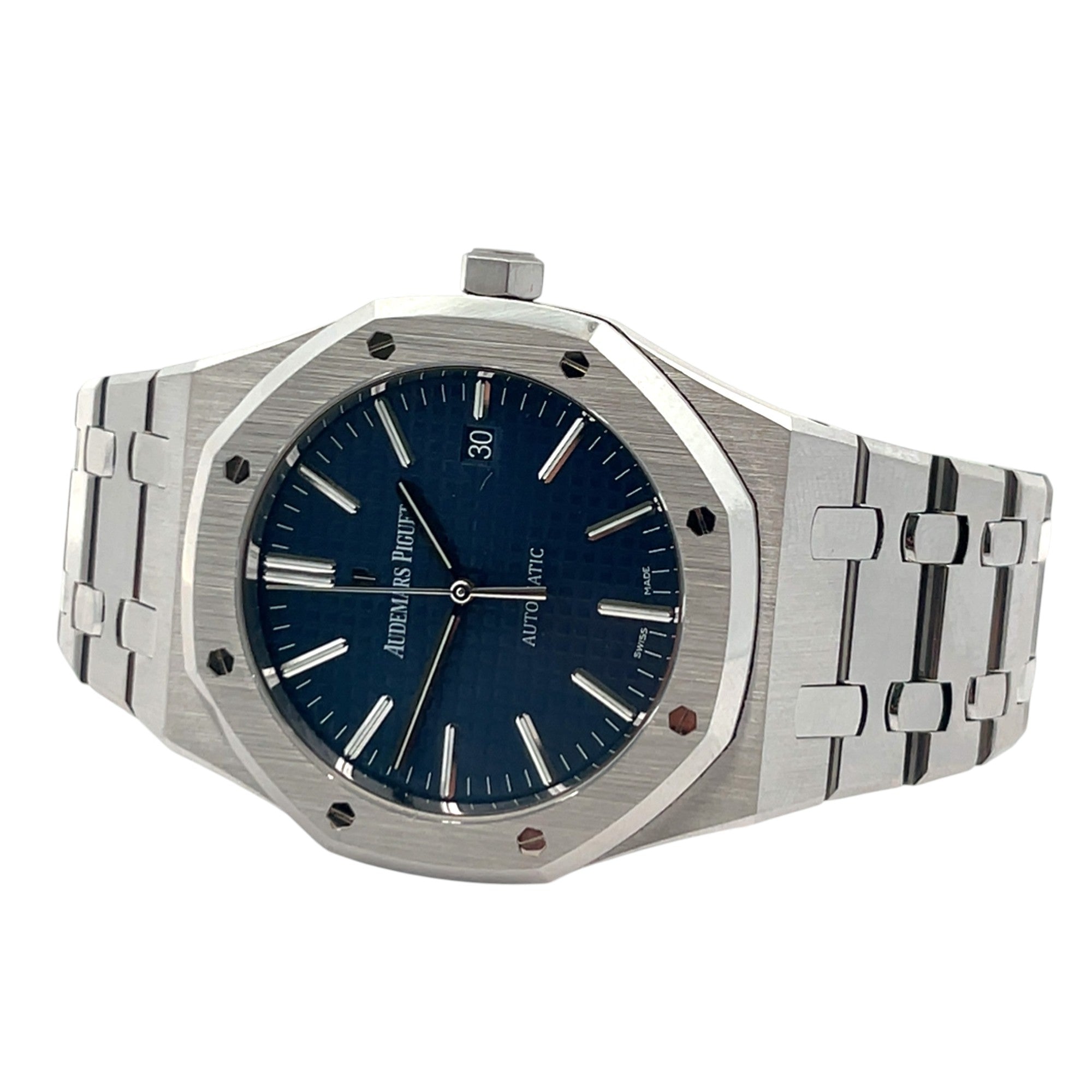Audemars Piguet 41mm Royal Oak Steel Blue Dial 15400ST - Papers