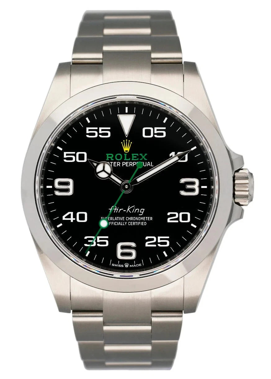 Rolex 40mm Air King Black Dial Steel Oyster 126900 - 2023 Card