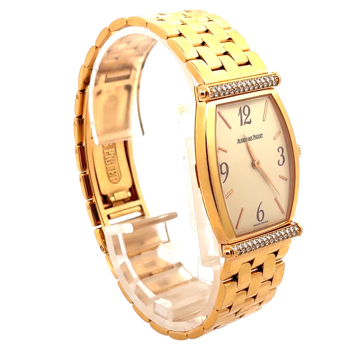Audemars Piguet 34.5MM x 25MM Carnegie 18KYG Factory Diamond 14944BA - No Papers