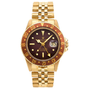 Rolex GMT-Master 1675/8 Brown Dial Jubilee Bracelet 40mm