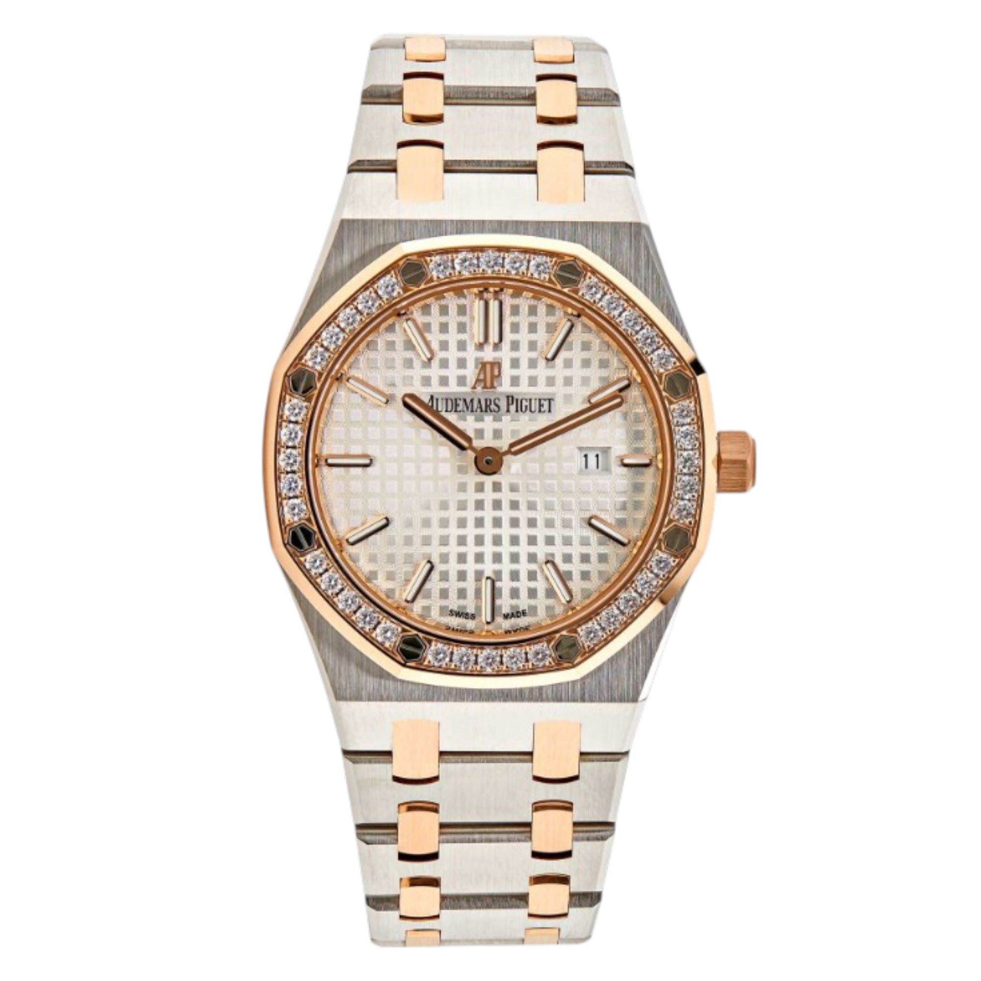 Audemars Piguet 33MM Royal Oak TTRG White Factory Diamond 67651SR.ZZ- 2019 Paper