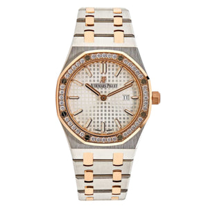 Audemars Piguet Royal Oak Lady Quartz White Dial St/RG 67651SR.ZZ.1261SR.01 RG D