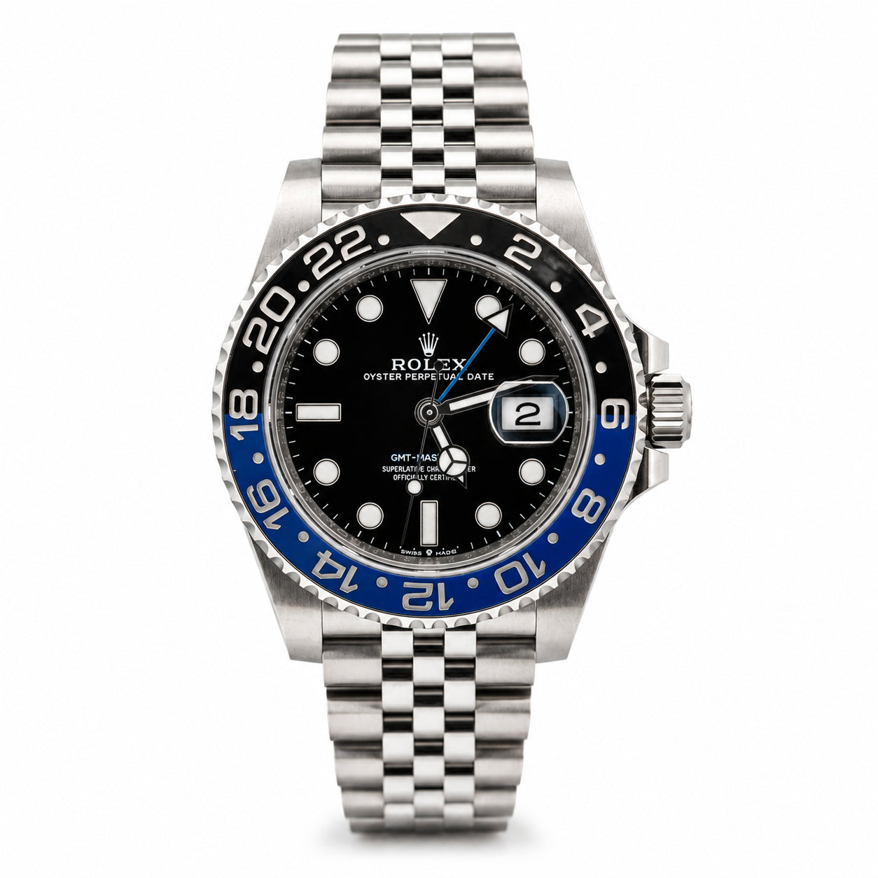 Rolex 40mm GMT-Master II "Batgirl" Jubilee Ceramic Bezel - 126710BLNR 2026 Card