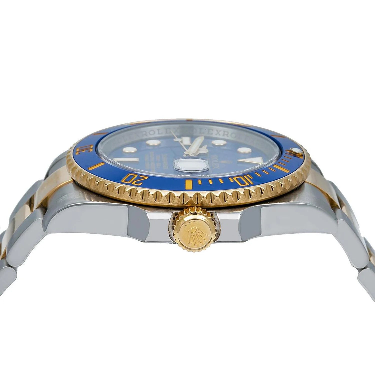 Rolex Submariner 40MM Two Tone Watch Blue Ceramic Bezel Blue Dial 116613LB