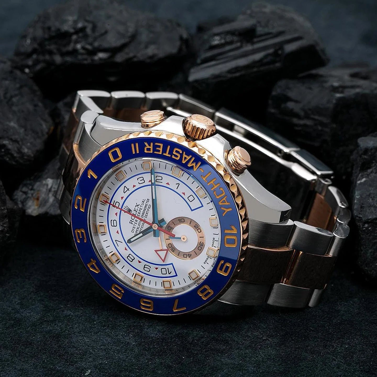Rolex Yacht-Master II 44mm 116681 – White Dial, Blue Ceramic Bezel
