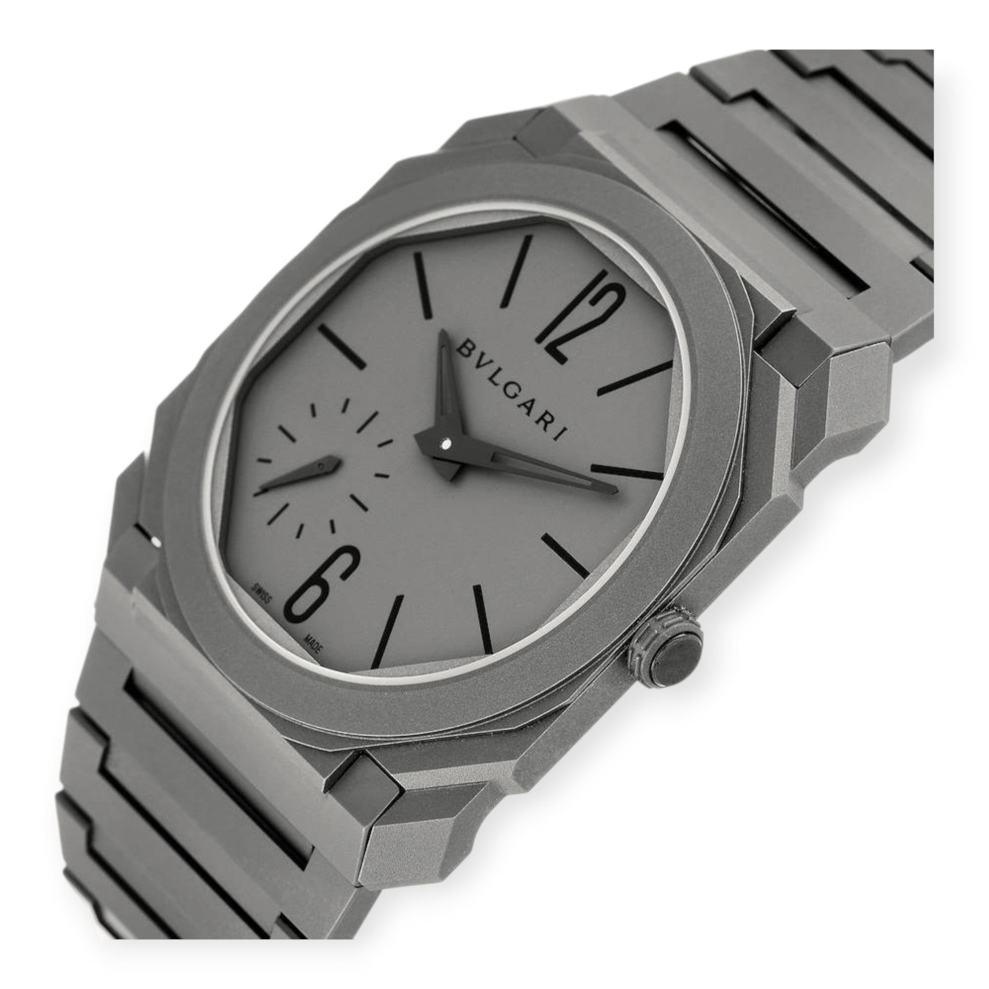 Bvlgari Octo Finissimo 102713 Titanium Ultra Thin Mens Watch