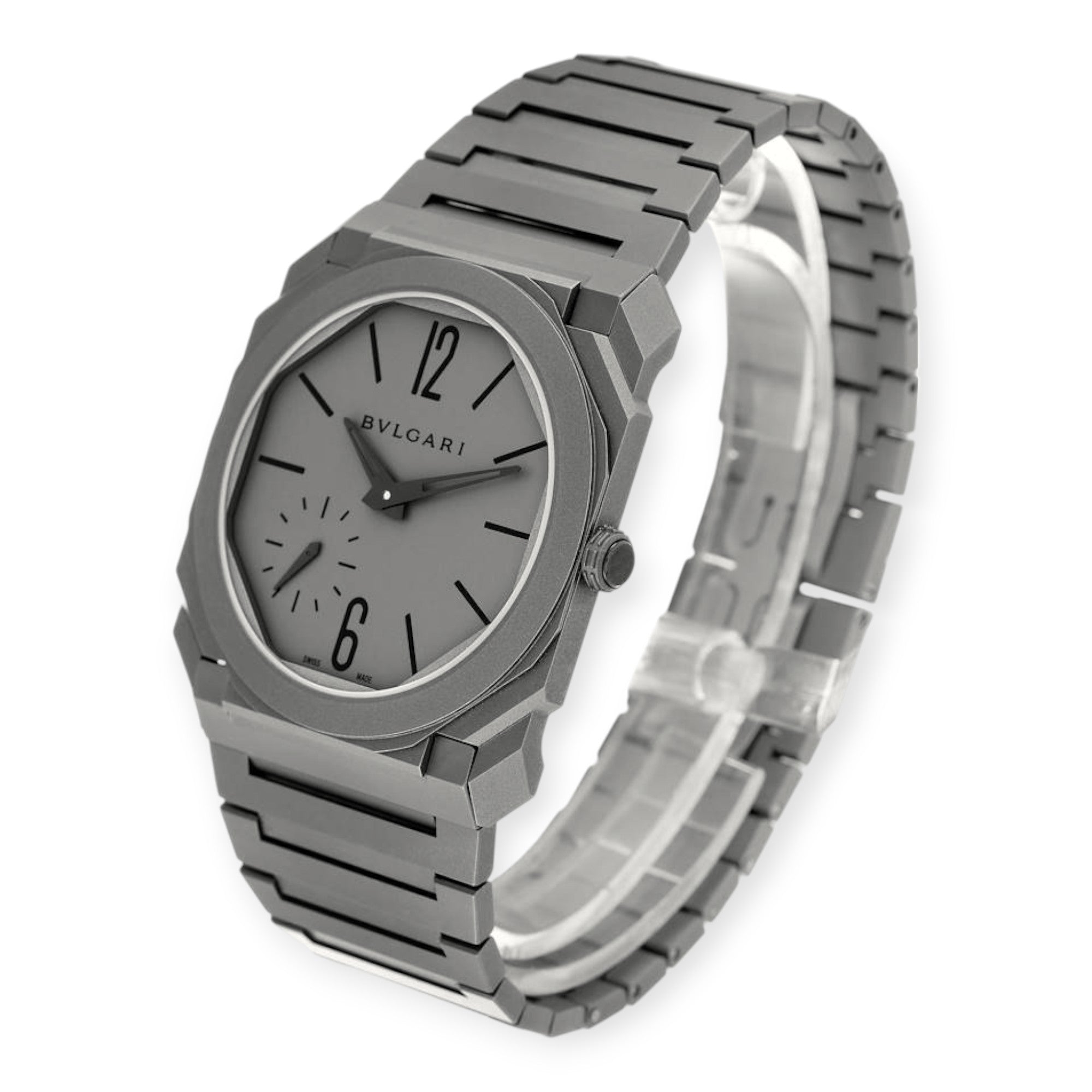 Bvlgari Octo Finissimo 102713 Titanium Ultra Thin Mens Watch