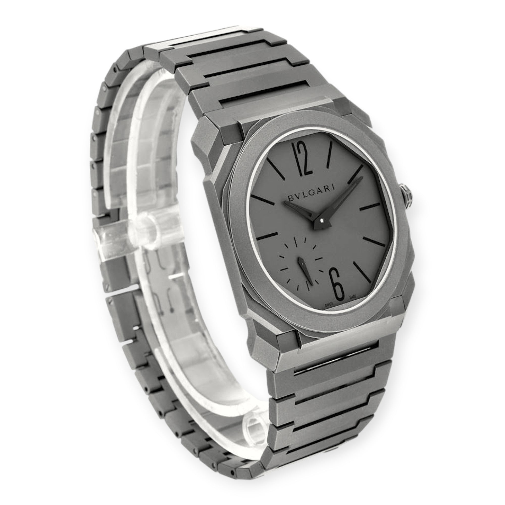 Bvlgari Octo Finissimo 102713 Titanium Ultra Thin Mens Watch