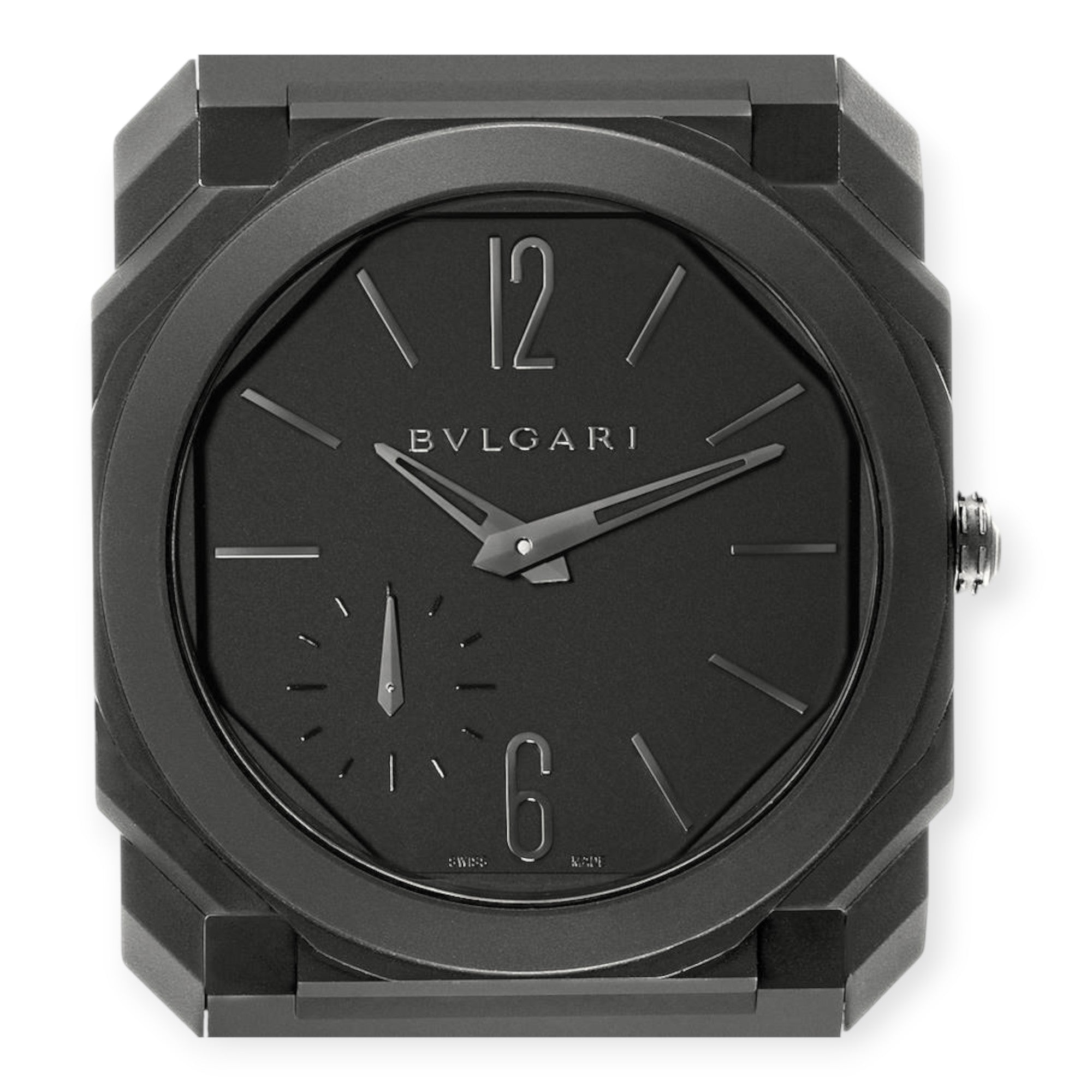 Bvlgari Octo Finissimo 103077 Black Ceramic Ultra Thin Mens Watch