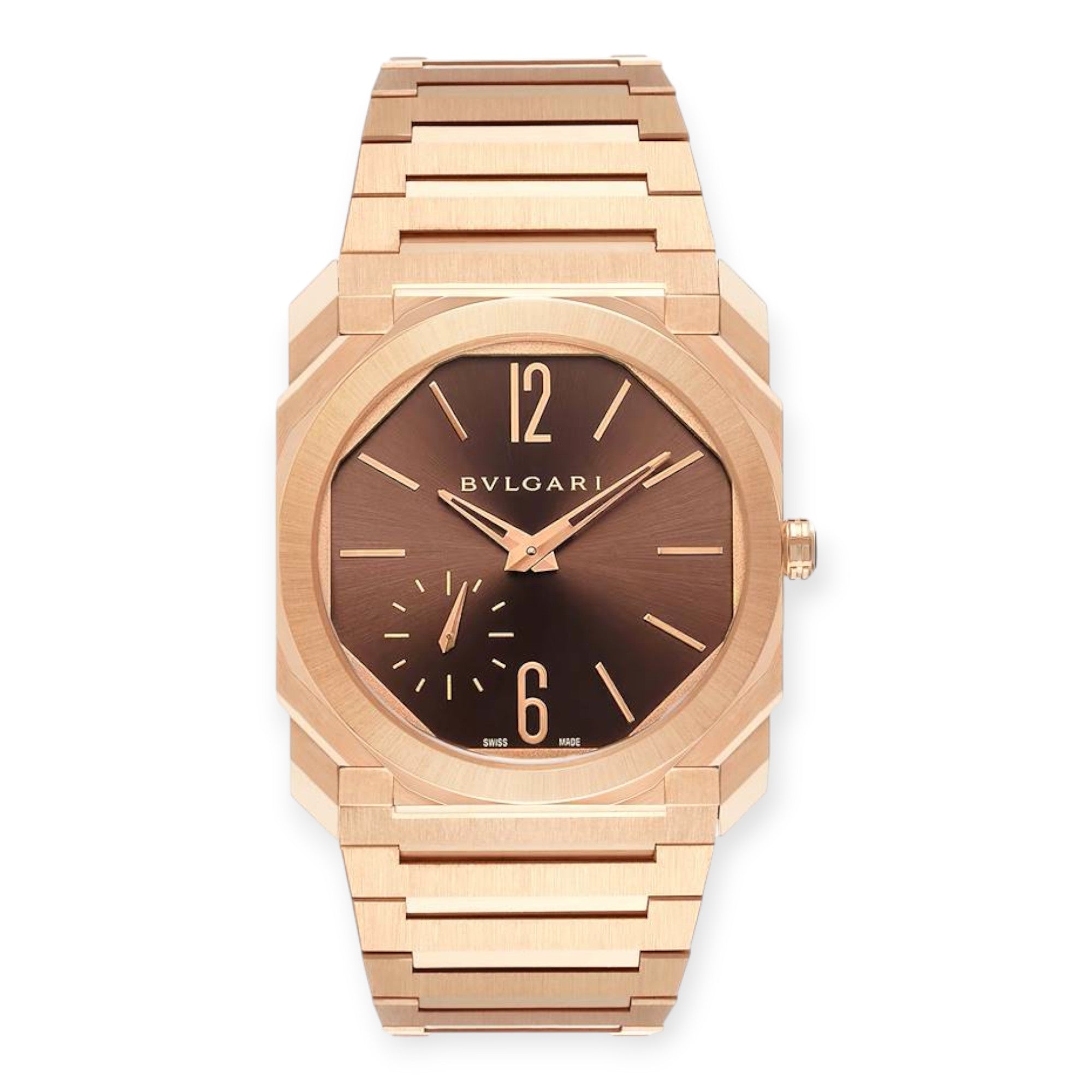 Bvlgari Octo Finissimo 103637 Rose Gold Ultra Thin Mens Watch