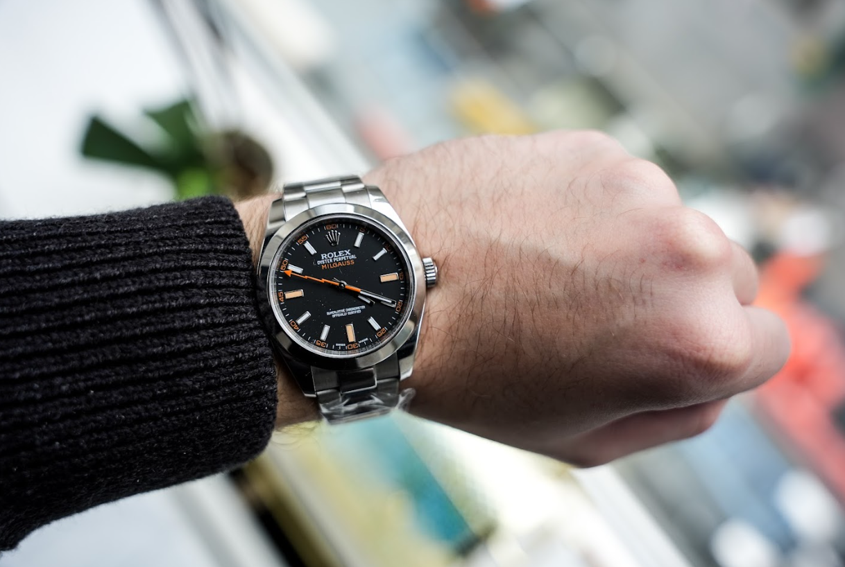 Rolex Milgauss 116400 – 40mm Stainless Steel – Black Dial