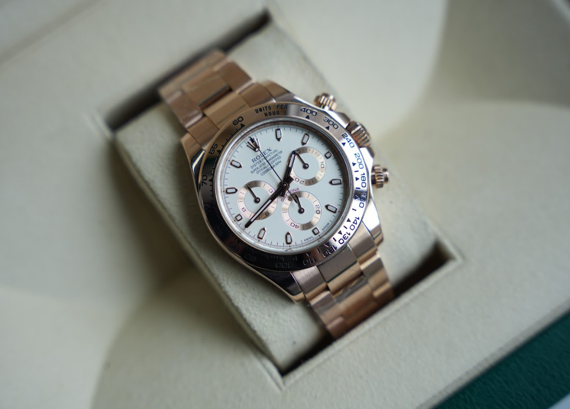 Pre-Owned Rolex 116505 Ivory Dial | Everose Gold Daytona – JD Pre-Owned Rolex 116505 Ivory Dial | Everose Gold Daytona – JD