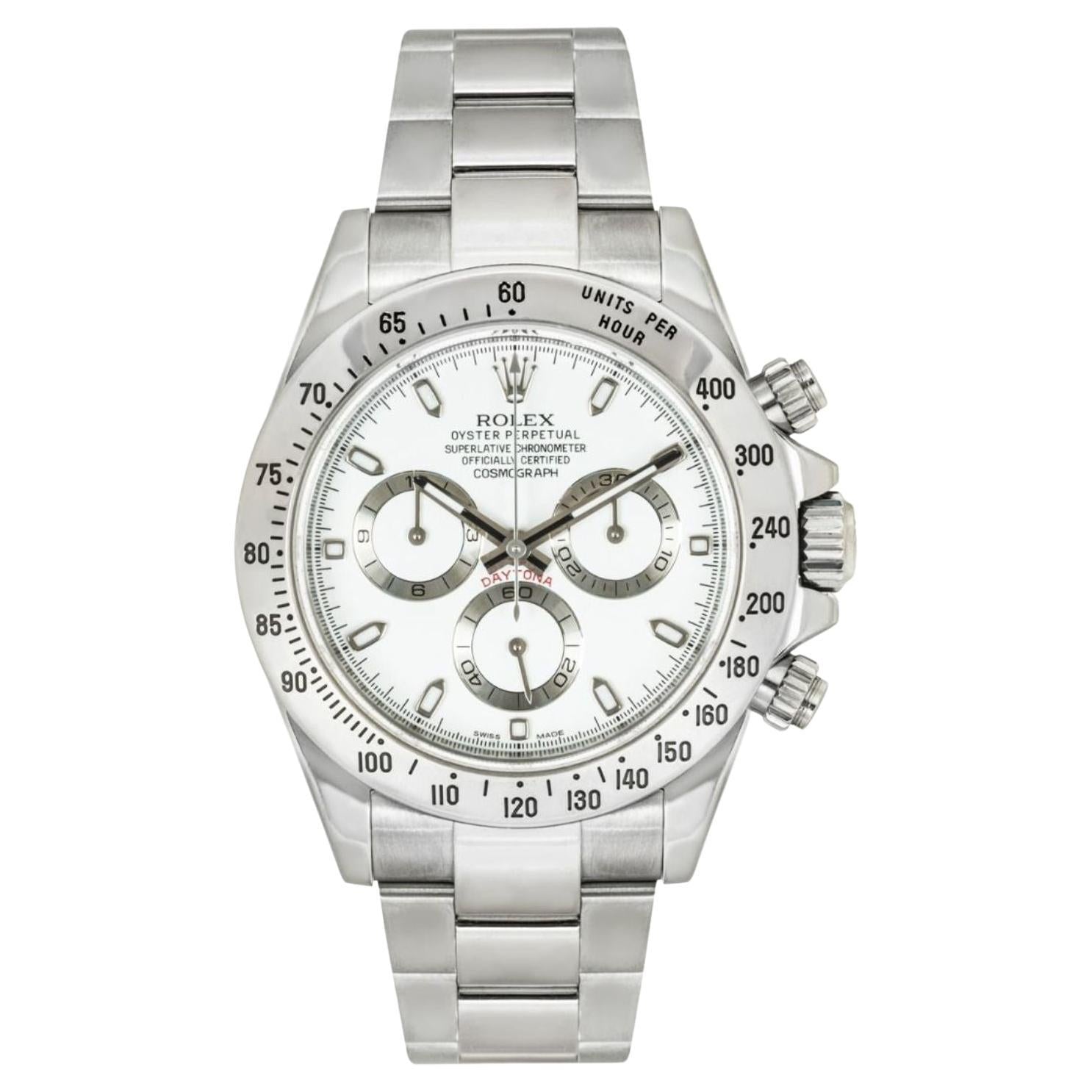 Rolex Cosmograph Daytona 116520 White Dial 40mm Oyster Bracelet