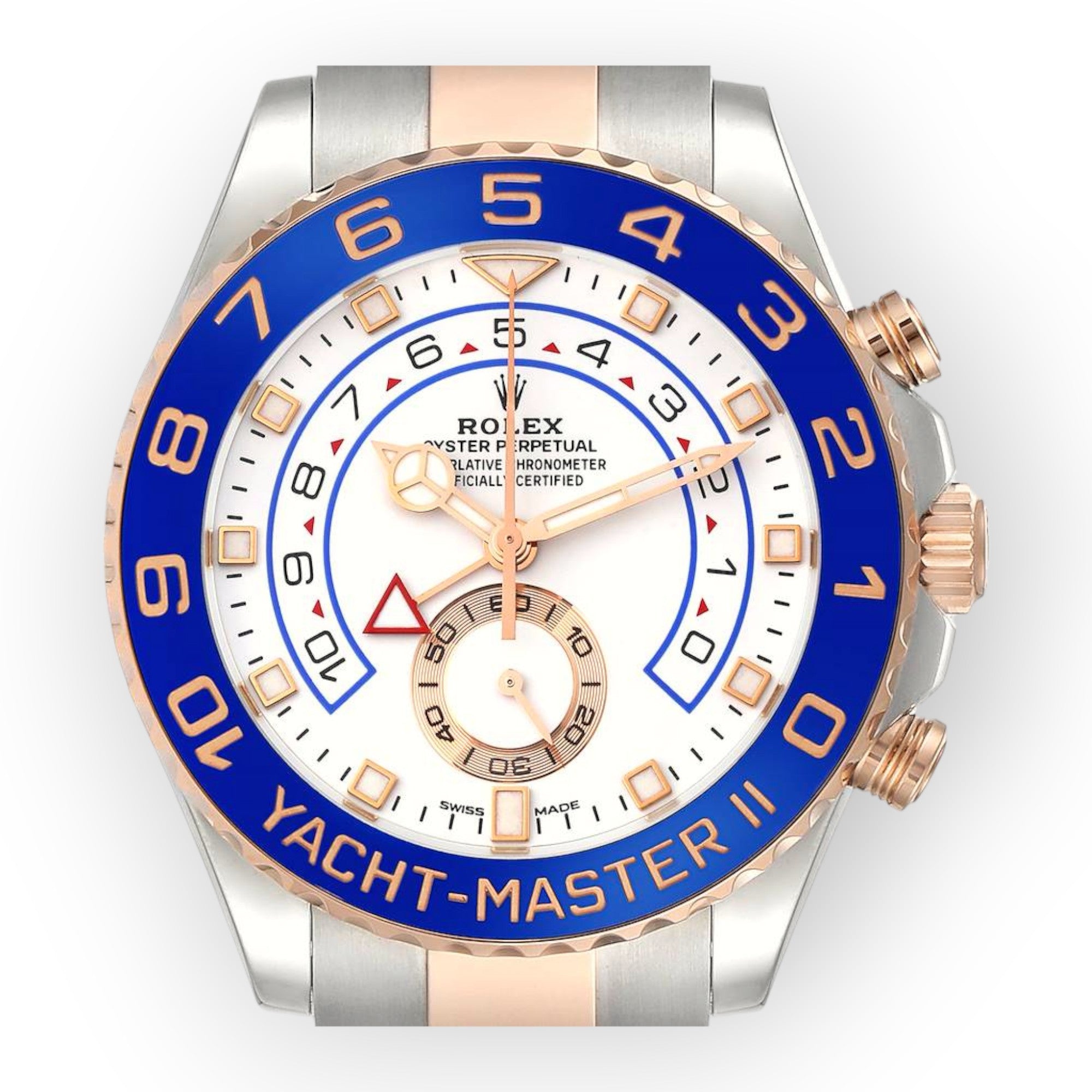 Rolex Yacht-Master II 116681 44MM White Dial With Two Tone Oyster Bracelet