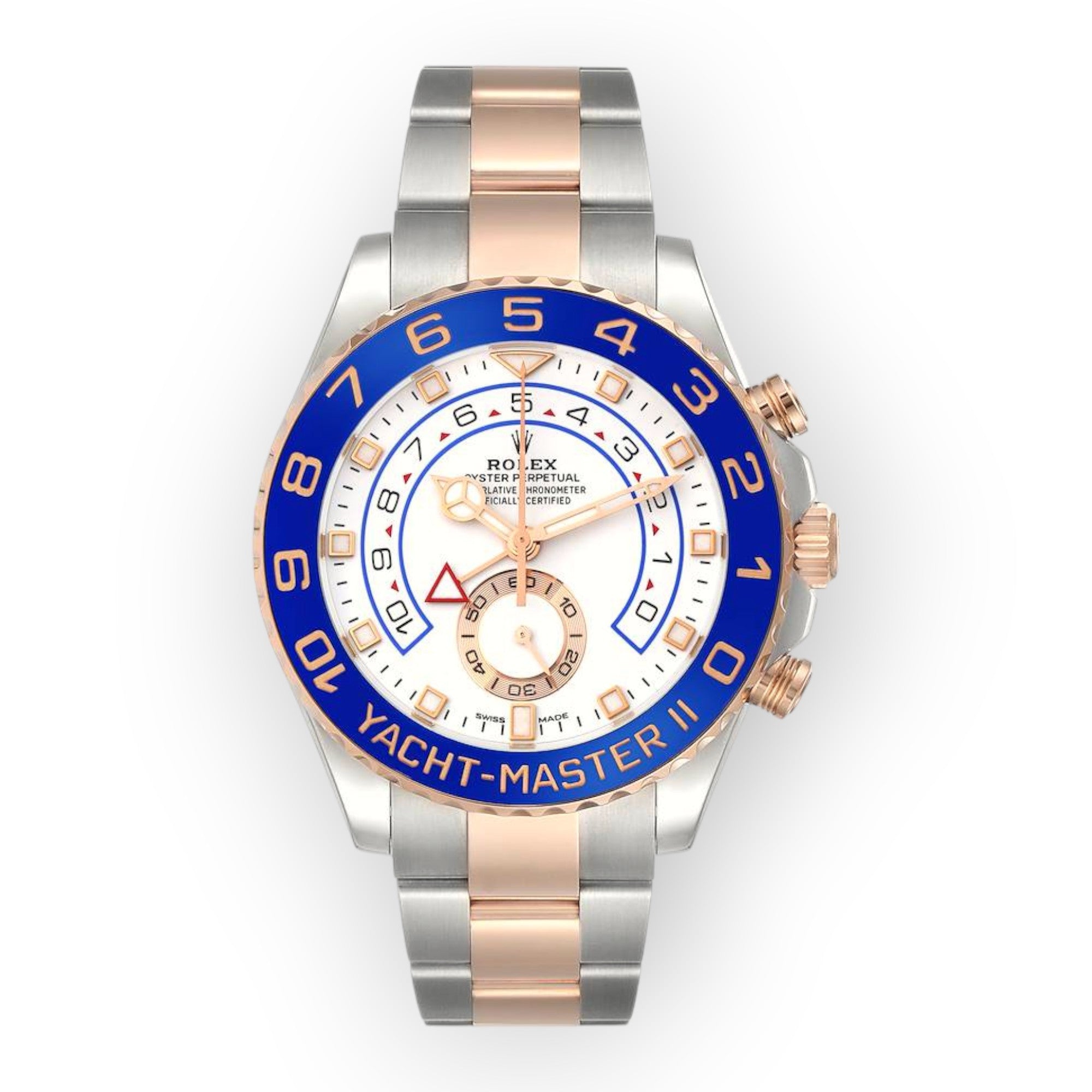 Rolex Yacht-Master II 116681 44MM White Dial With Two Tone Oyster Bracelet