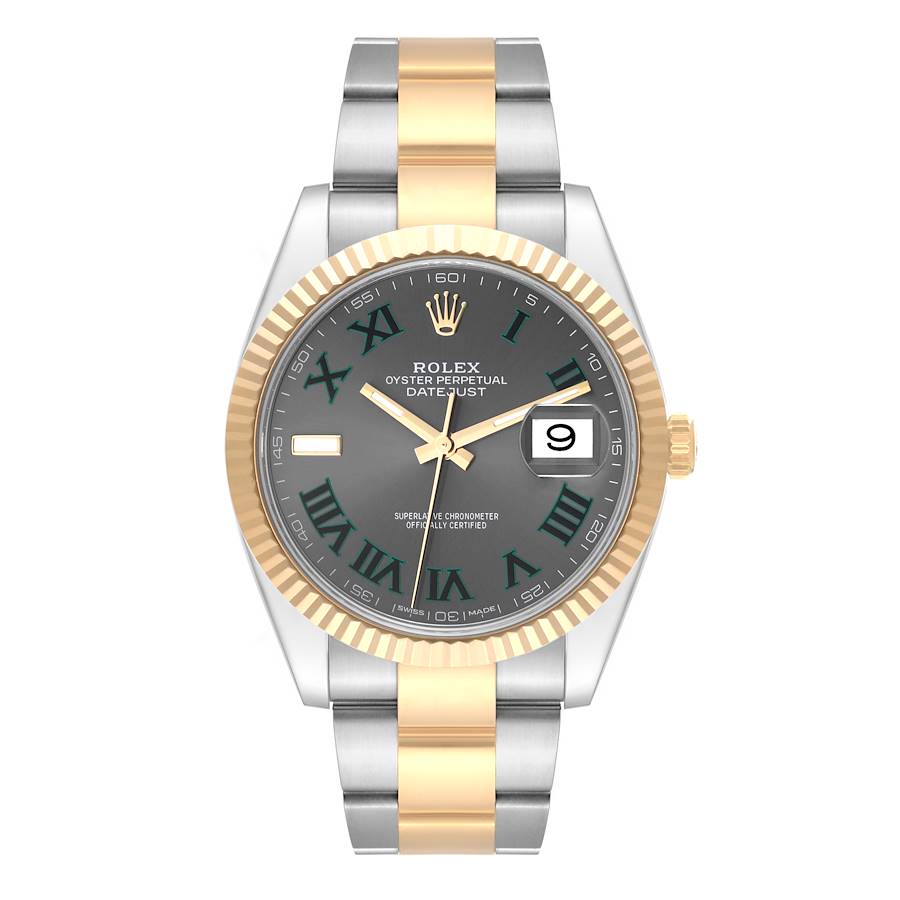 Rolex Datejust 41 Steel Yellow Gold 126333 Wimbledon Dial Mens Watch