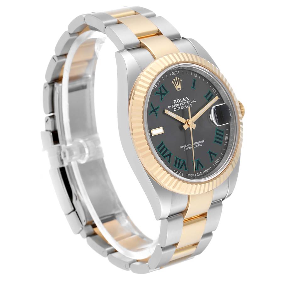 Rolex Datejust 41 Steel Yellow Gold 126333 Wimbledon Dial Mens Watch