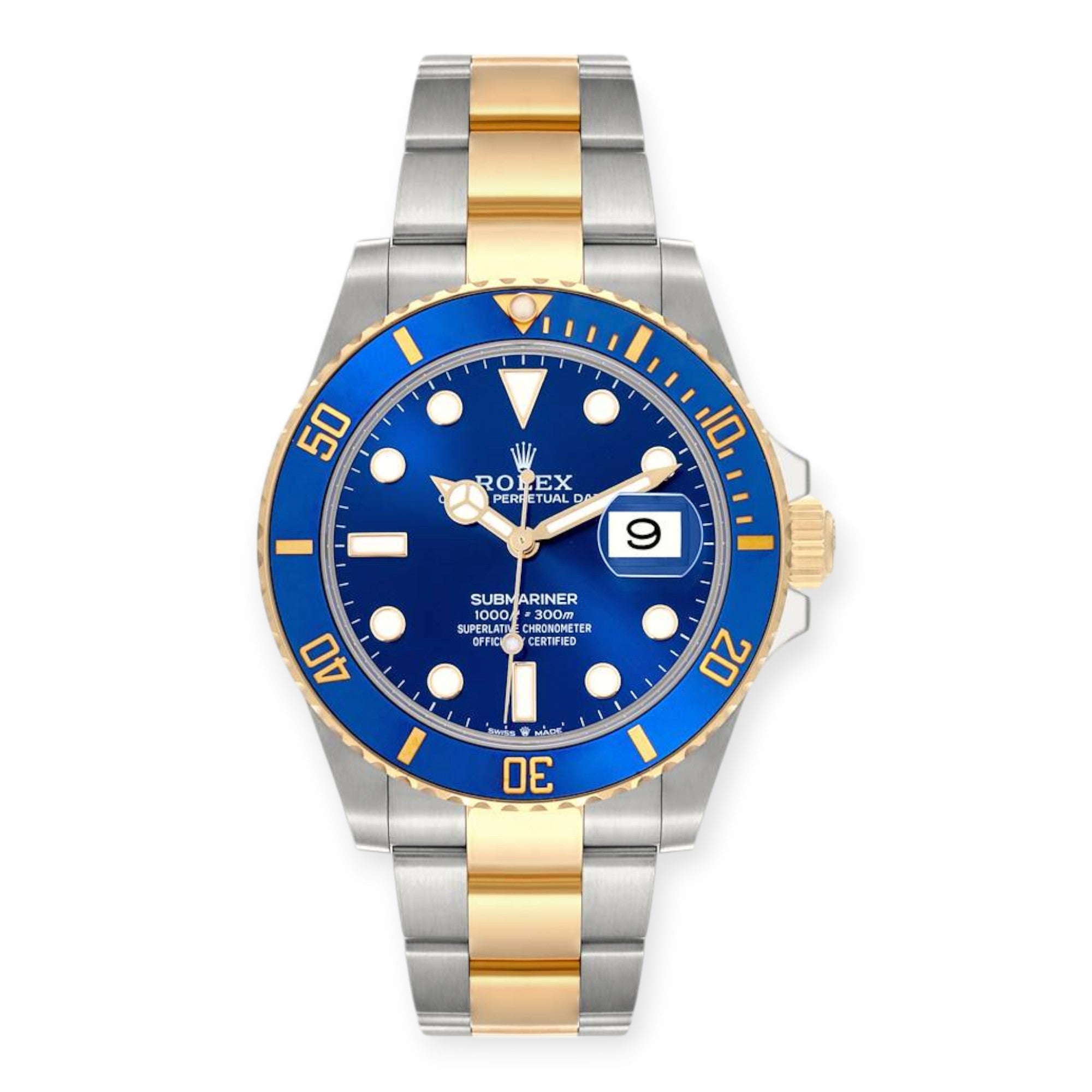 Rolex Submariner 126613 41mm Steel Yellow Gold Blue Dial Mens Watch