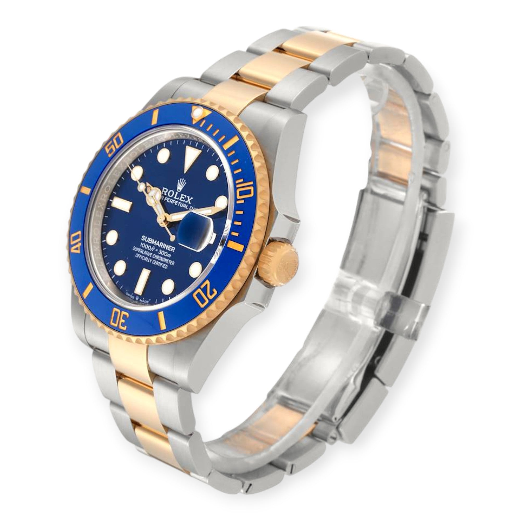 Rolex Submariner 126613 41mm Steel Yellow Gold Blue Dial Mens Watch