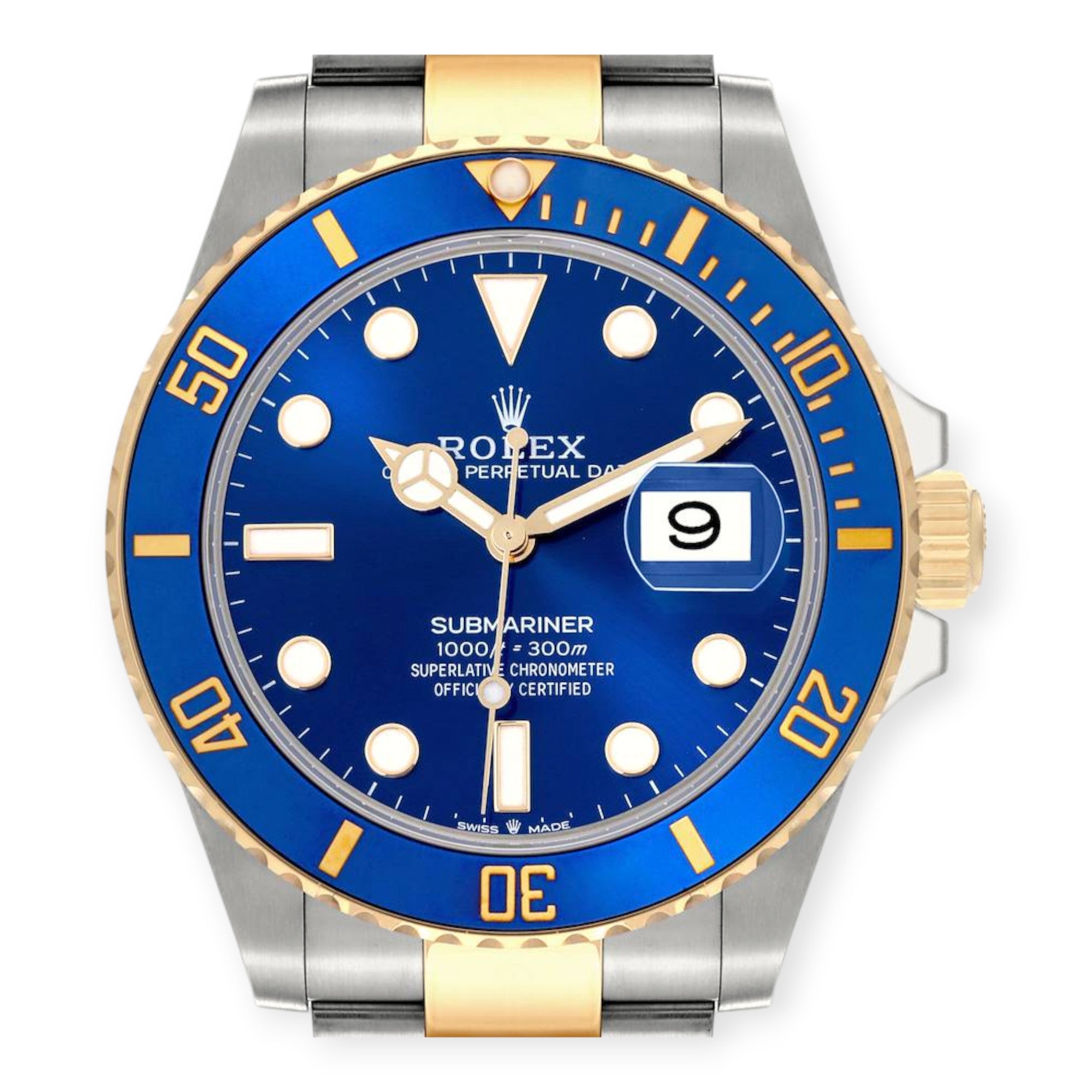 Rolex Submariner 126613 41mm Steel Yellow Gold Blue Dial Mens Watch