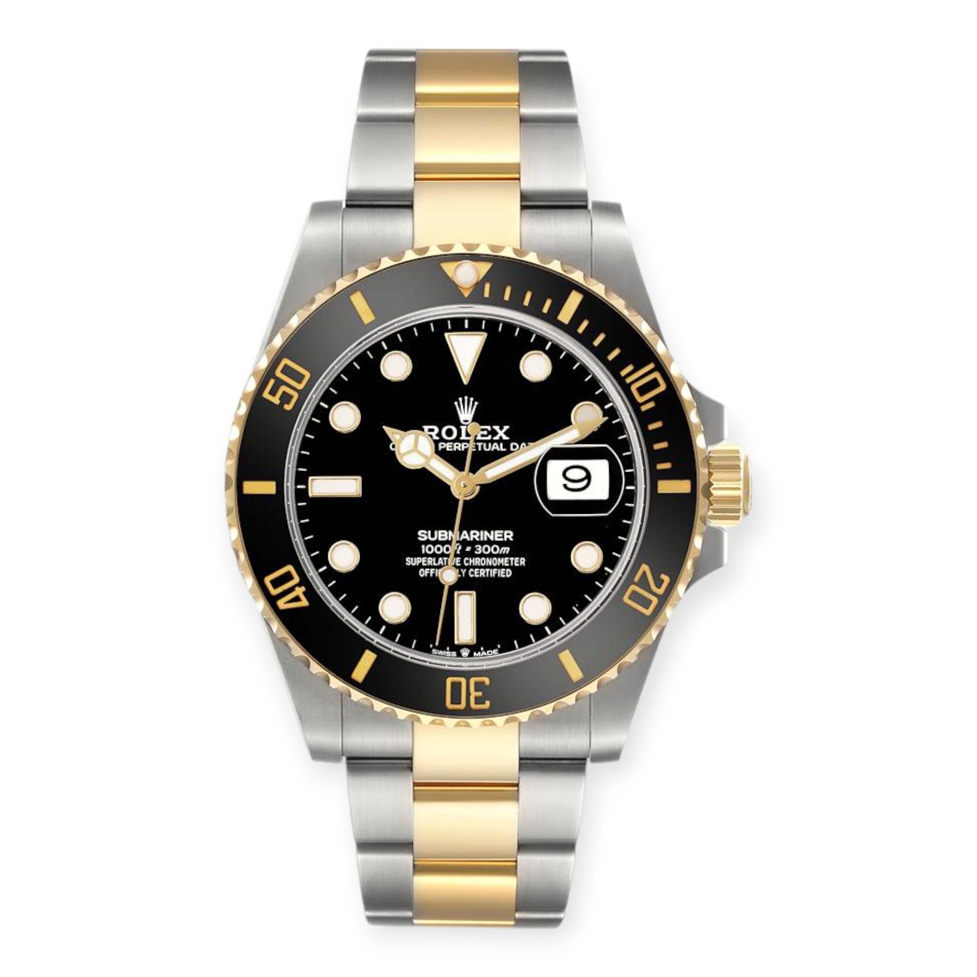 Rolex Submariner 126613 41mm Steel Yellow Gold Black Dial Mens Watch