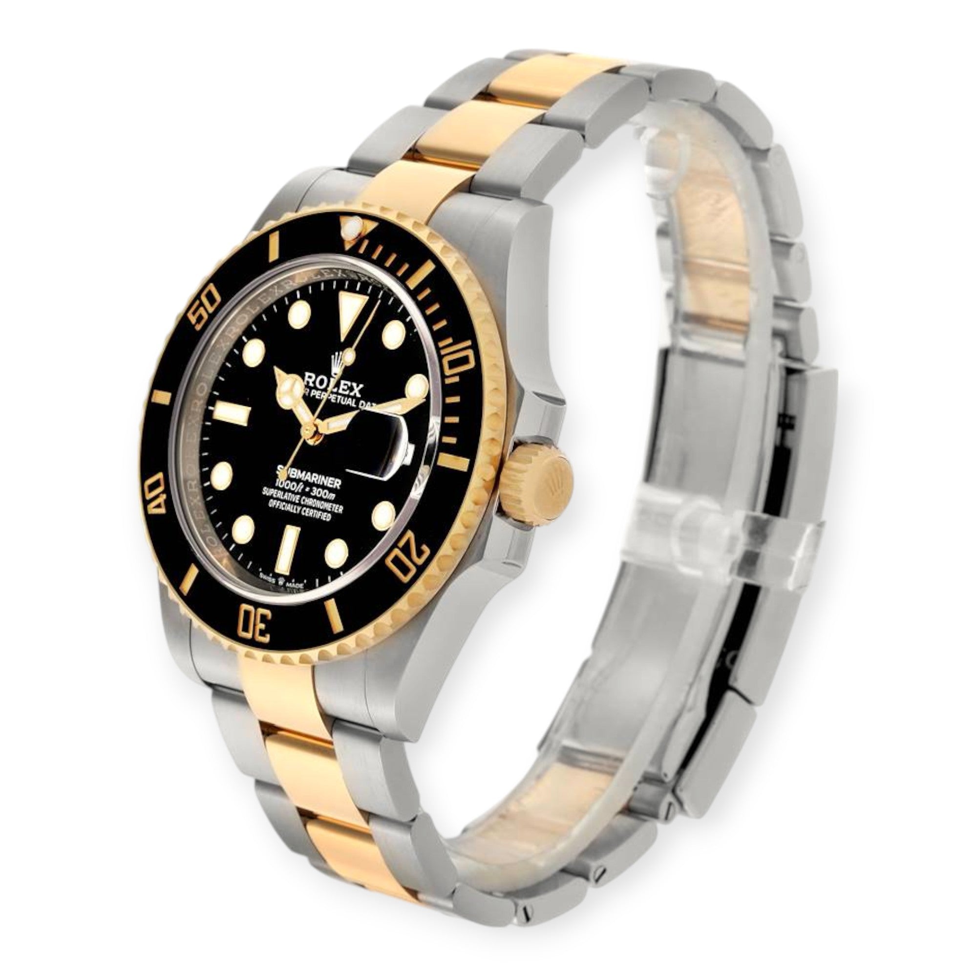 Rolex Submariner 126613 41mm Steel Yellow Gold Black Dial Mens Watch