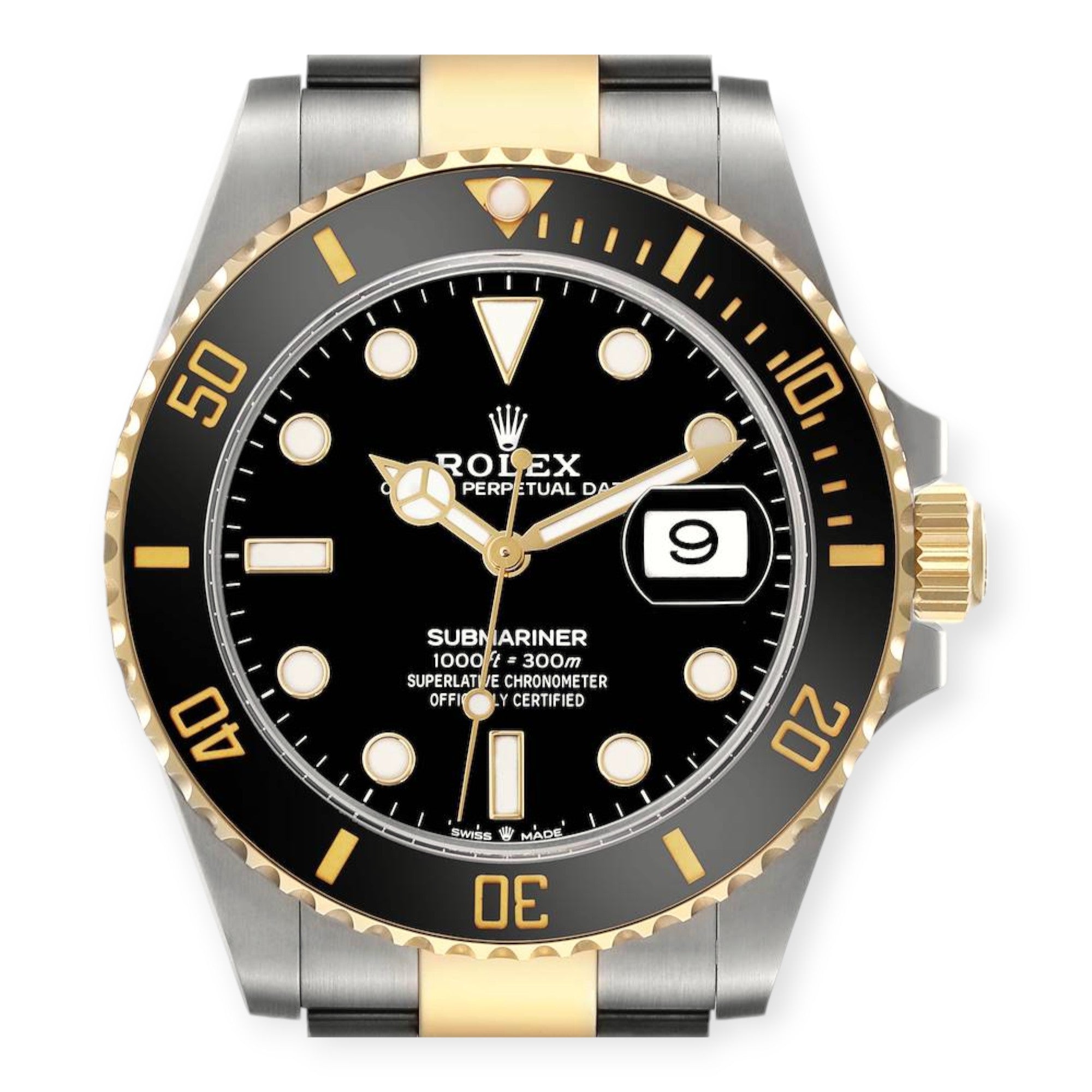 Rolex Submariner 126613 41mm Steel Yellow Gold Black Dial Mens Watch