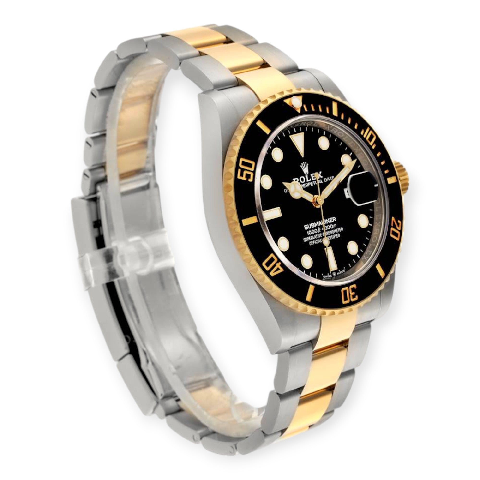 Rolex Submariner 126613 41mm Steel Yellow Gold Black Dial Mens Watch