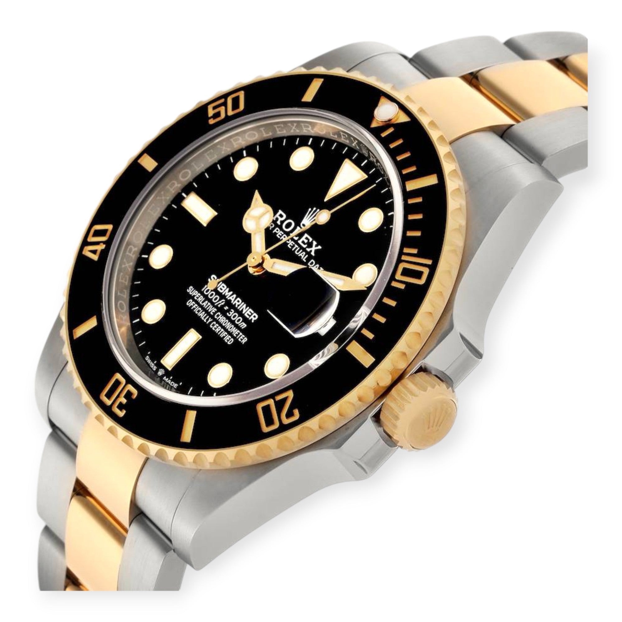 Rolex Submariner 126613 41mm Steel Yellow Gold Black Dial Mens Watch