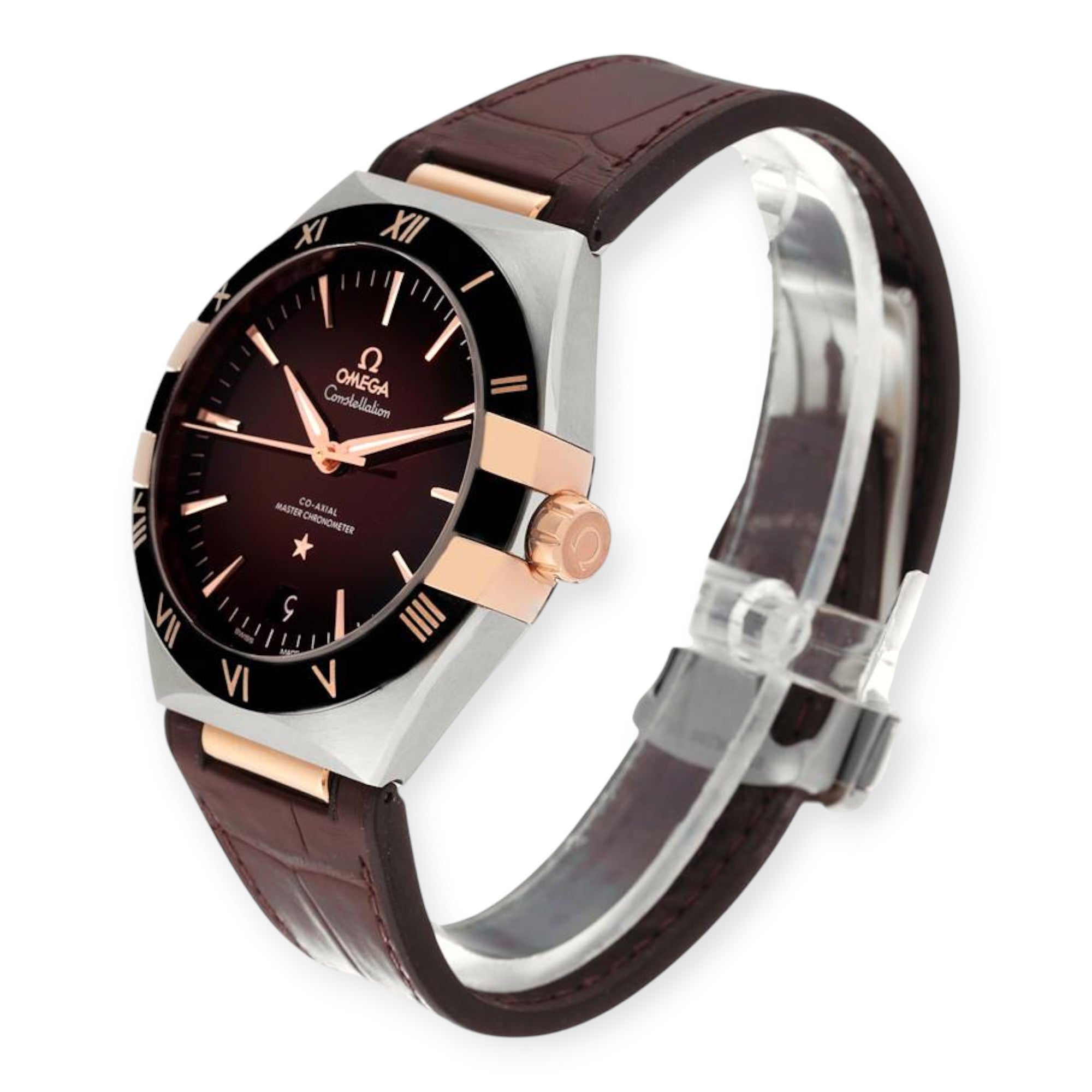 Omega Constellation 41mm 131.23.41.21.11.001 Steel Rose Gold Mens Watch