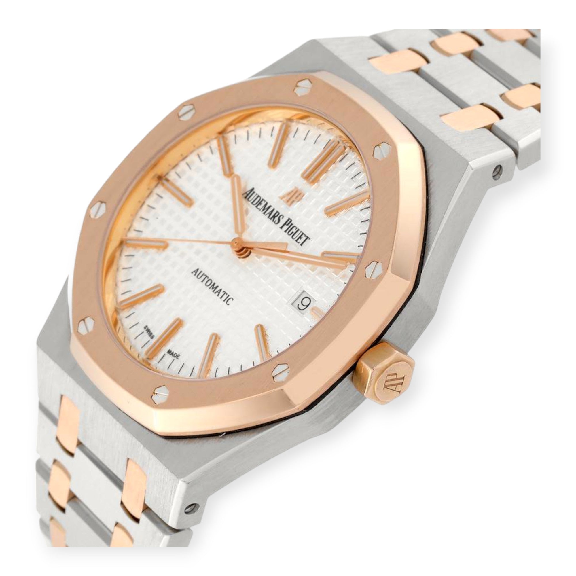 Audemars Piguet Royal Oak 15400SR Steel Rose Gold Mens Watch