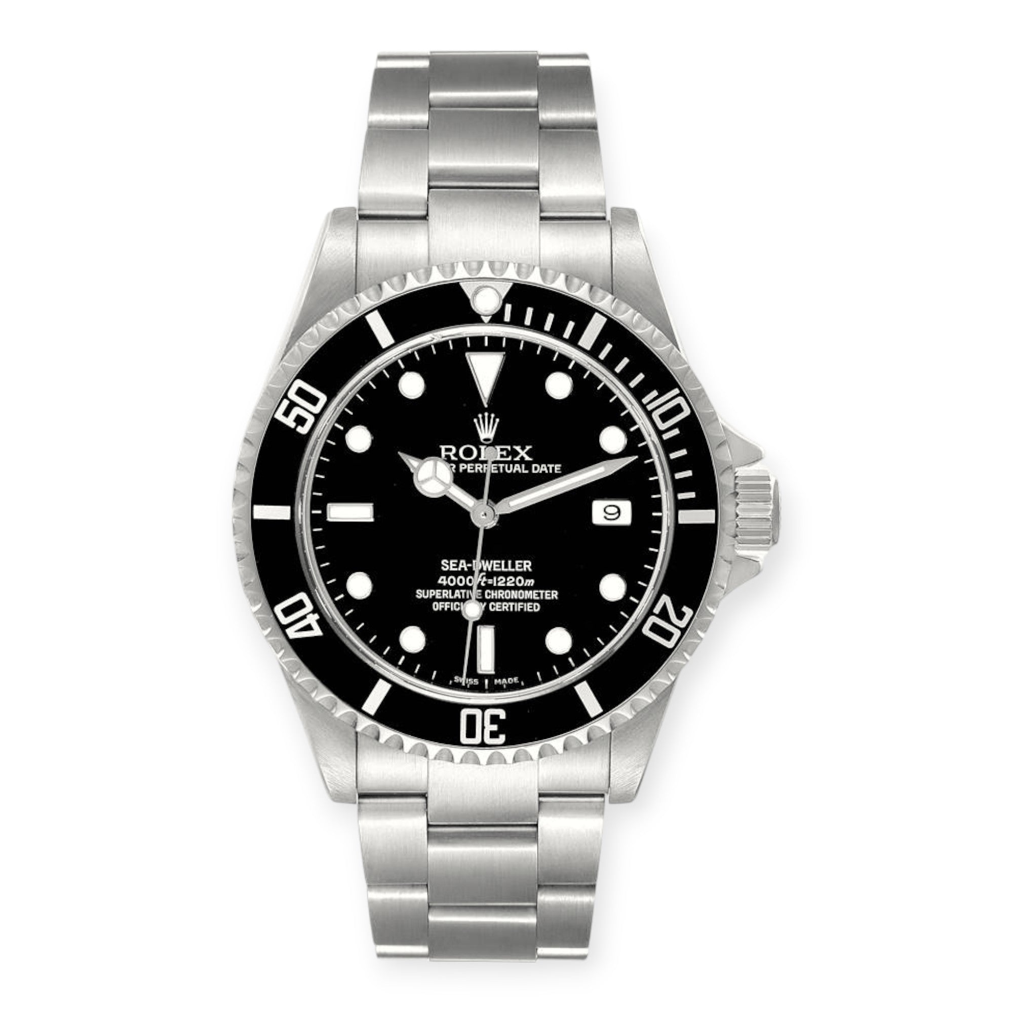 Rolex Submariner Date 16610 Black Dial With Stainless Steel Bracelet