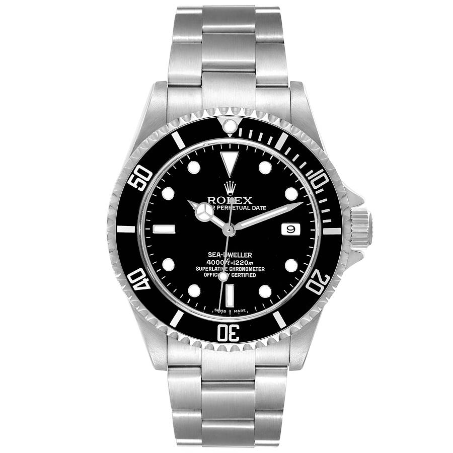 Vintage Rolex Sea Dweller Stainless Steel Black Insert Bezel 40MM 16600