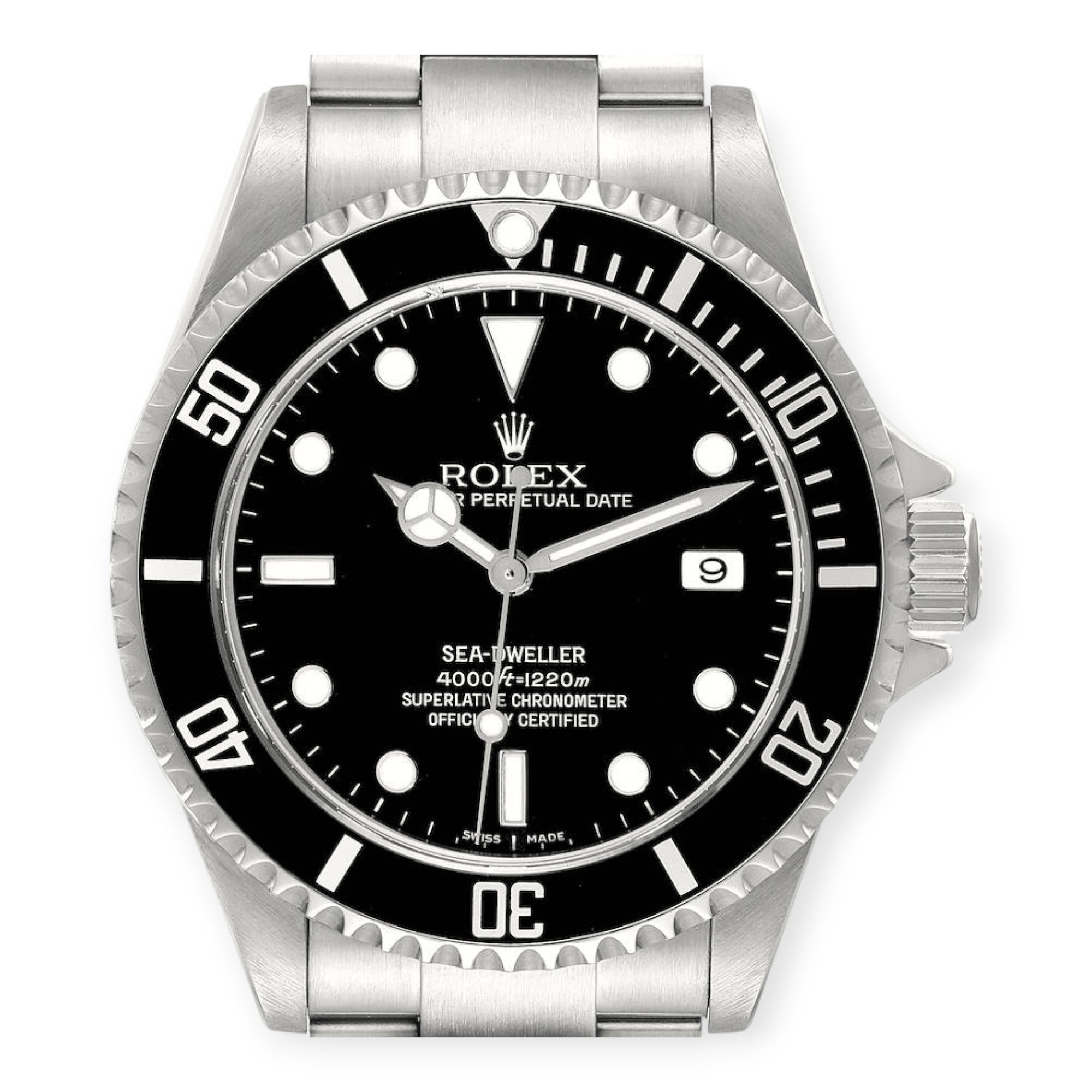 Rolex Submariner Date 16610 Black Dial With Stainless Steel Bracelet