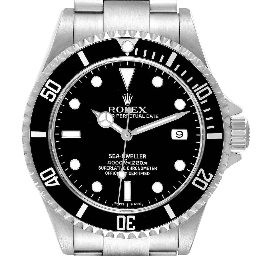 Vintage Rolex Sea Dweller Stainless Steel Black Insert Bezel 40MM 16600