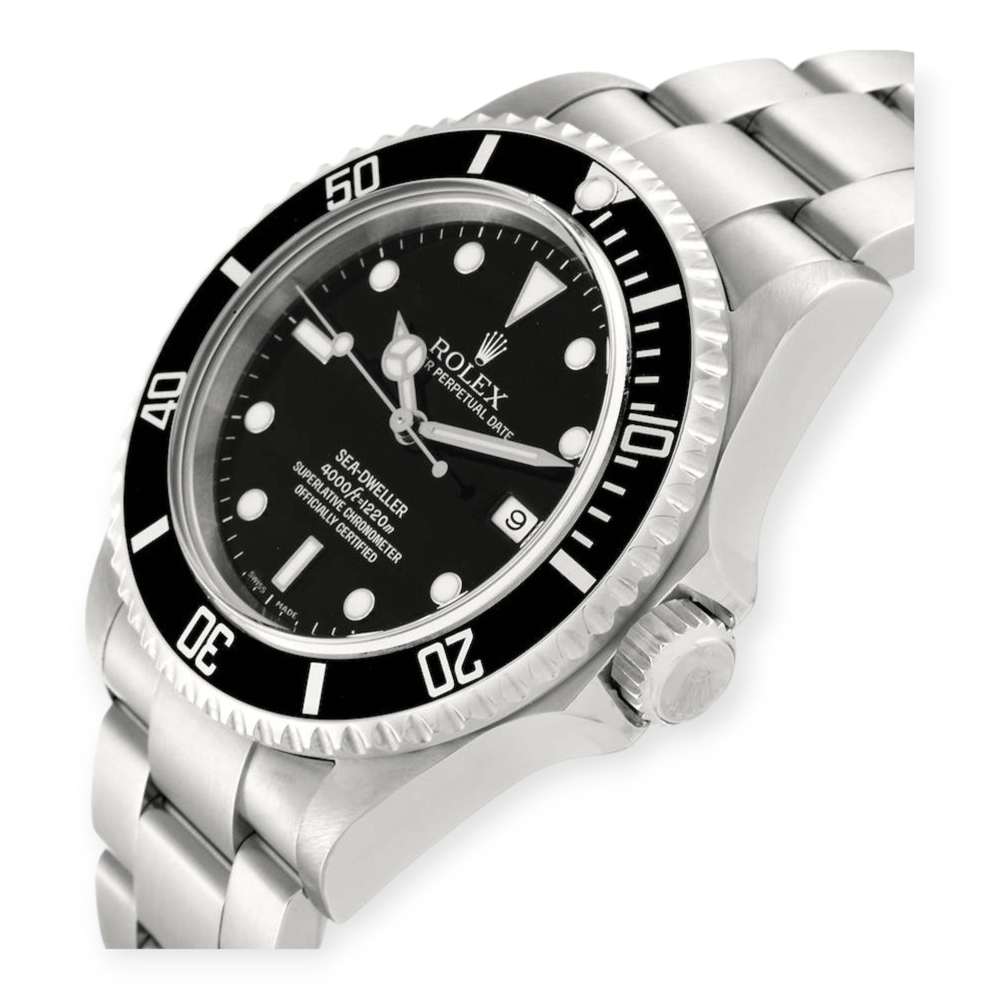 Rolex Submariner Date 16610 Black Dial With Stainless Steel Bracelet