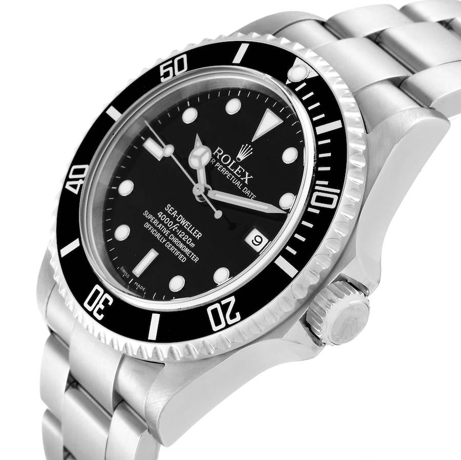 Vintage Rolex Sea Dweller Stainless Steel Black Insert Bezel 40MM 16600