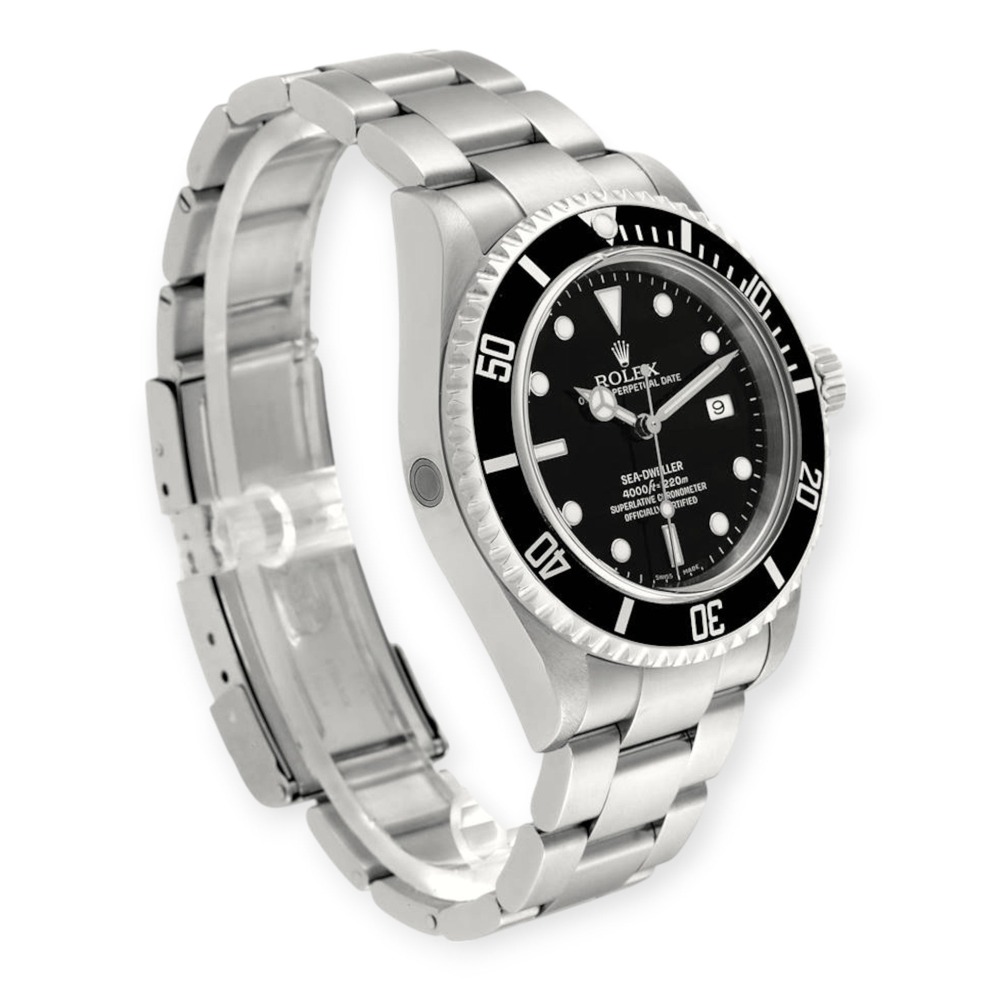 Rolex Submariner Date 16610 Black Dial With Stainless Steel Bracelet