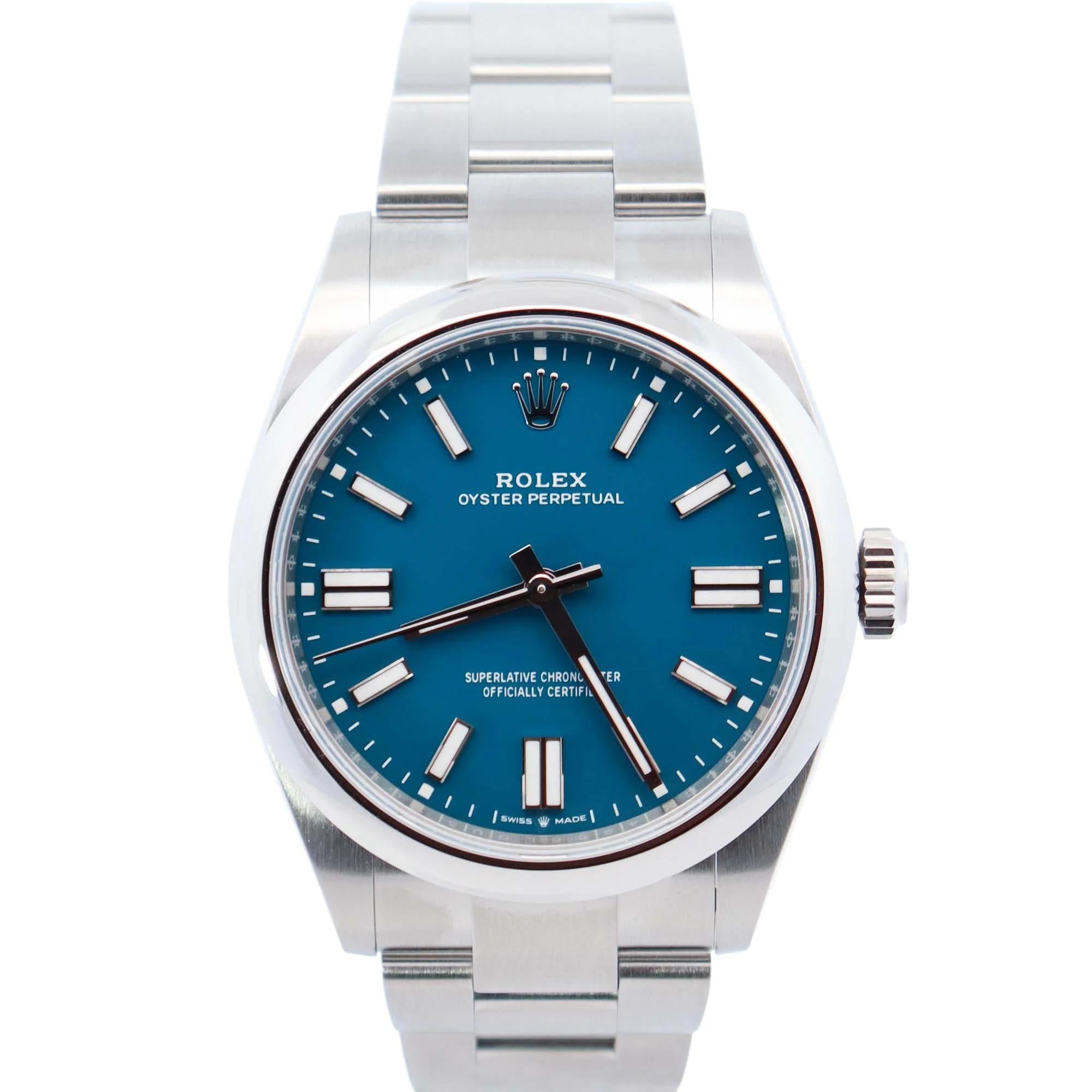 Rolex 41mm Oyster Perpetual 134300 Steel Blue Dial - 2025 Card